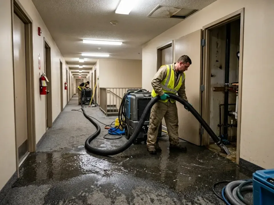 multi-unit-apartment-hallway-f-005 — frequently asked questions, Emergency Burst Pipe Water Extraction & Removal in North Wi…